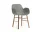 Form Armchair Walnut, grey