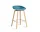 AAS 32 Bar Stool Low Oak Veneer, azure blue
