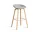 AAS 32 Bar Stool High Oak Veneer, concrete grey