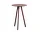 CPH 20 High Table Ø70, bordeaux/burgundy linoleum
