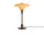 PH 3/2 Table Lamp, aged brass/yellow glass