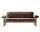 Brasilia Sofa, Sheepskin sahara/walnut