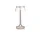 Bon Jour Unplugged Table Lamp, matte chrome/transparent