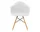 Eames Plastic Armchair DAW, cotton white