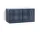 Perforated Cabinet Wall Small, steel blue