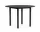 Annex Round Table Ø110, black oak/dark grey