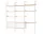 Rombe Configuration J, alabaster/lacquered oak
