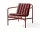 Palissade Lounge Chair Soft Quilted Cushion, iron red