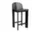 Chisel 35 Bar Stool H65, black lacquered oak