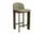 Chisel 35 Bar Stool H65, green umber lacquered beech / Linara 313