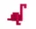 Panton Cubes Flamingo, duo-tone