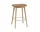 Fiber Stool 65cm Wood Base, cognac/oak