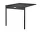 String Folding Table, black stained ash/black