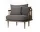Fly SC1 Lounge Chair, smoked oak/Hot Madison 093