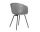 AAC 26 Chair Black Steel, concrete grey 2.0