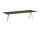 Pyramid Table 02 250x85 Beige Steel, smoked oak