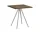 Pyramid Table 21 70x70 Beige Steel, smoked oak