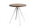 Pyramid Table 21 Ø70 Beige Steel, smoked oak