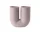 Kink Vase H26, dusty lilac