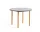Two-Colour Dining Table Ø105, ochre/light grey