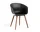 AAC 22 Chair Walnut Veneer, black
