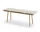 Georg Bench, linen / oak