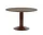Midst Table Ø120, dark oak/dark red