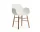 Form Armchair Walnut, white