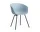AAC 26 Chair Black Powder Coated Steel, slate blue