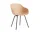 AAC 226 Chair Black Powder Coated Steel, pale peach