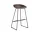 AAS 38 Bar Stool High Black Steel, raisin