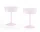 Tint Coupe Glass, Set of 2, pink