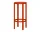 Doon Bar Stool 75 cm, tomato red