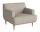 Dover Armchair, oiled oak / Baize sand
