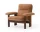 Brasilia Lounge Chair, Dunes camel/dark stained oak