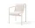 Palissade Dining Armchair Quilted Cushion, cream white
