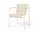 Palissade Cord Dining Armchair, cream white