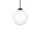 Apiales 1 Large Pendant, satin black/opal