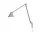 NJP Wall Lamp Long, light aluminium grey
