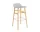 Form Bar Chair 75 cm Oak, warm grey