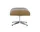 Lounge Chair Ottoman Cherry, Leather Natural F78 dark sand