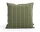 Terrazza Cushion, olive narrow stripe