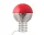 Wire 30 Table Lamp, chrome/red