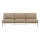 Settle Sofa 3-Seater without armrest, Ribbed Weave 5/taupe