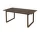 Kuma Extension Dining Table 180x100 cm, dark oiled oak