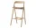 Fenri Bar Chair 75 cm, white pigmented oiled oak
