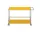 USM Haller Serving Trolley, golden yellow