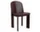 Chisel 65 Chair, dark bordeaux lacquered beech