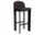 Chisel 35 Bar Stool H75, black lacquered oak / Steelcut Trio 383