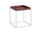 Tray Table 40x40, chocolate high gloss / silicone coated steel